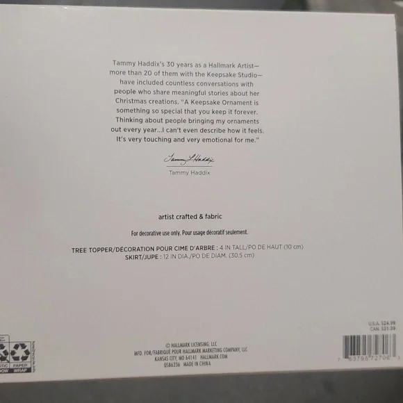 Hallmark Snow Buddies Keepsake Tree Topper & Skirt - Picture 2 of 2